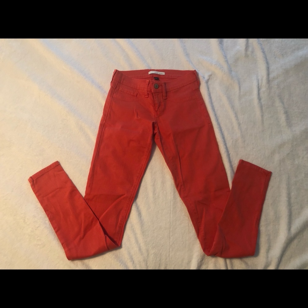 Flying Monkey mango colored skinny pants; size 24